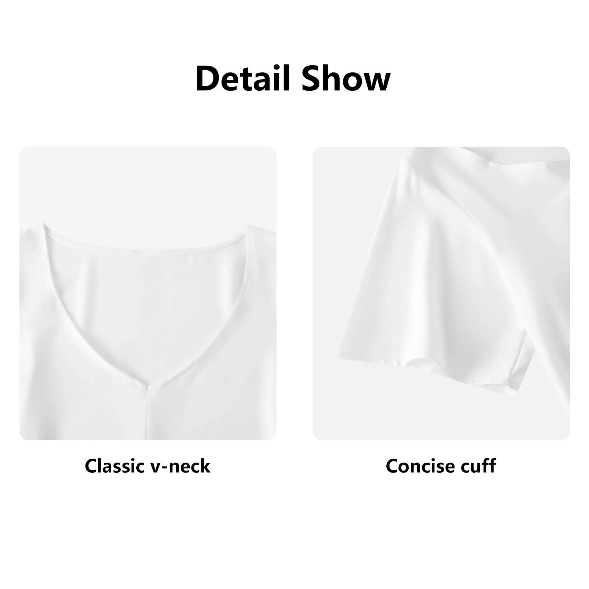 Women‘s’ V-neck Streamers Blouse