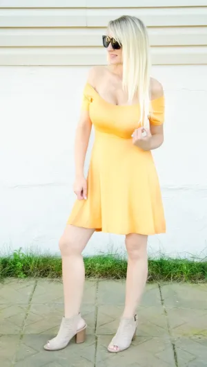 Wrapped-Up Dress (Mustard)