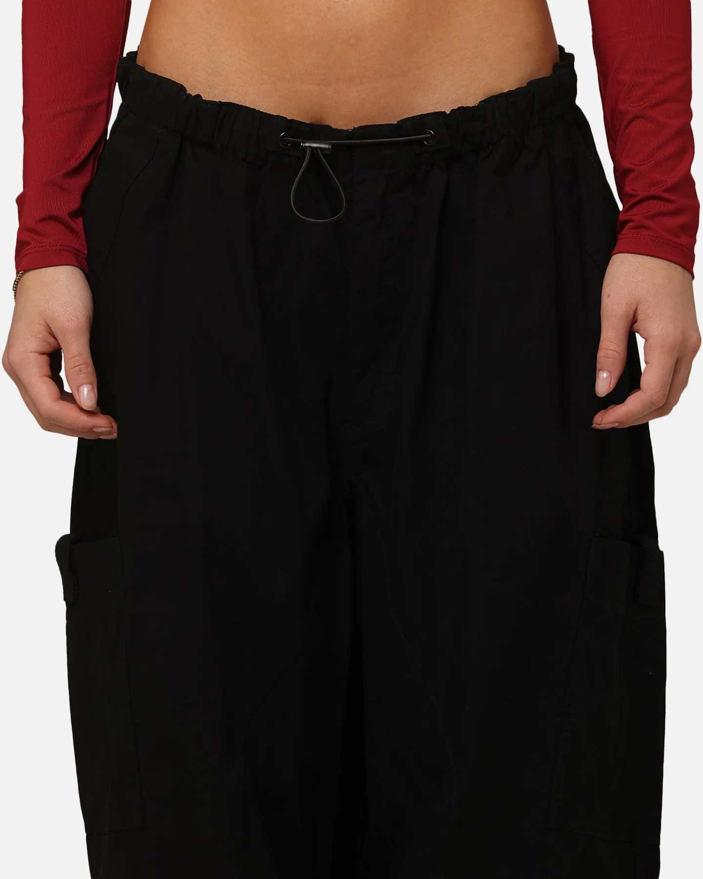 XXIII Cord Tie Cargo Pants Black