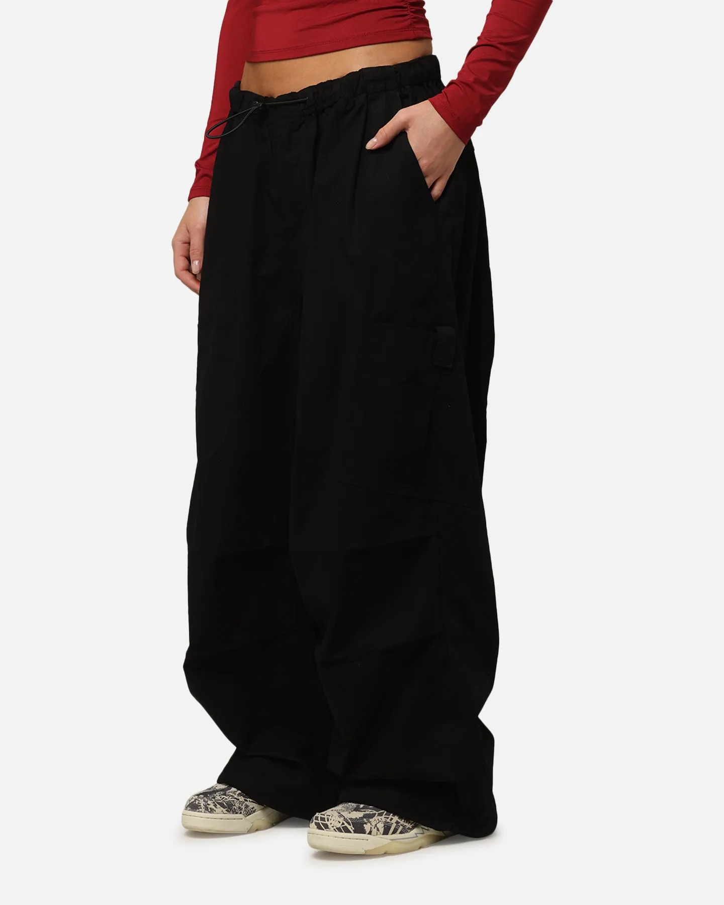 XXIII Cord Tie Cargo Pants Black