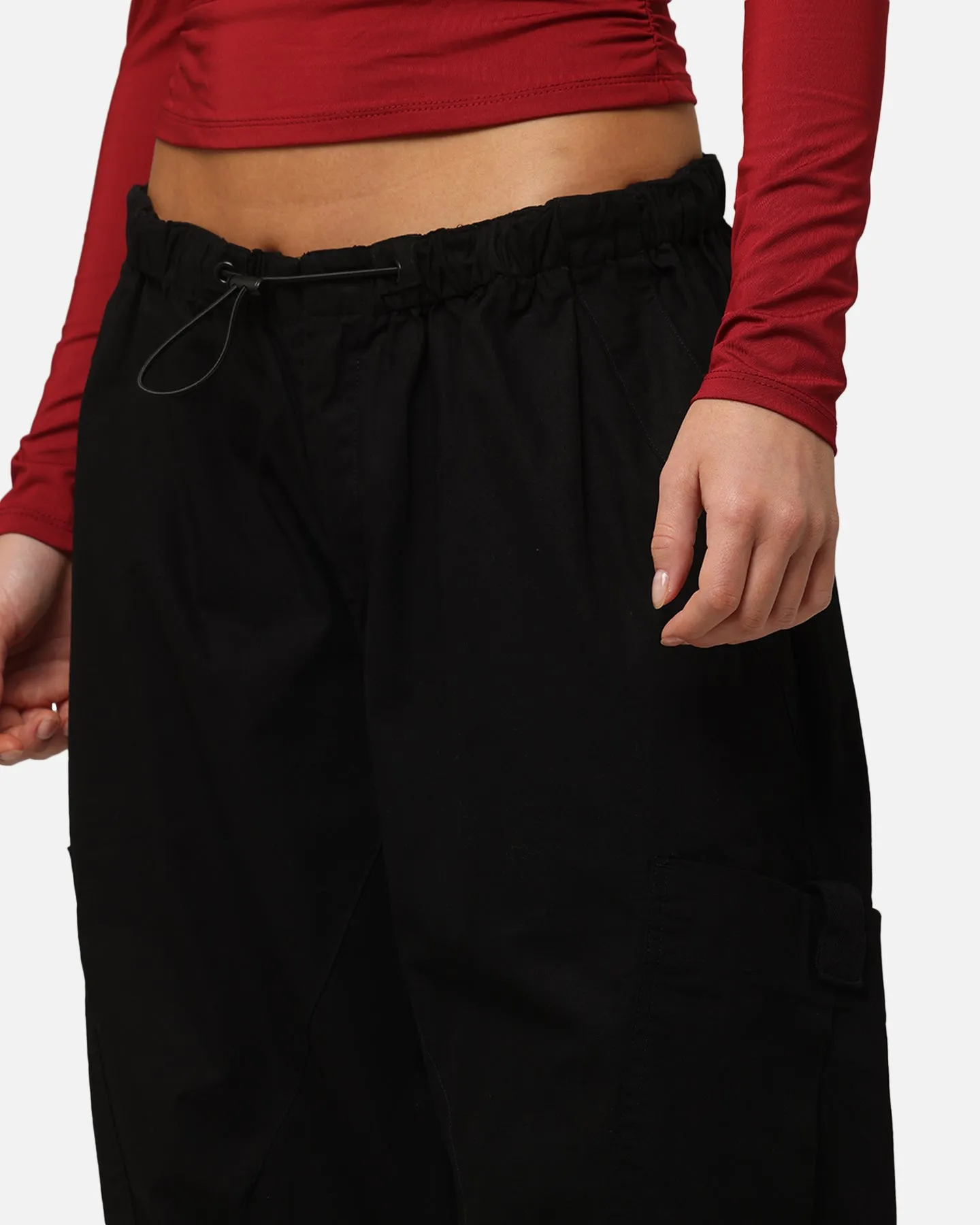 XXIII Cord Tie Cargo Pants Black