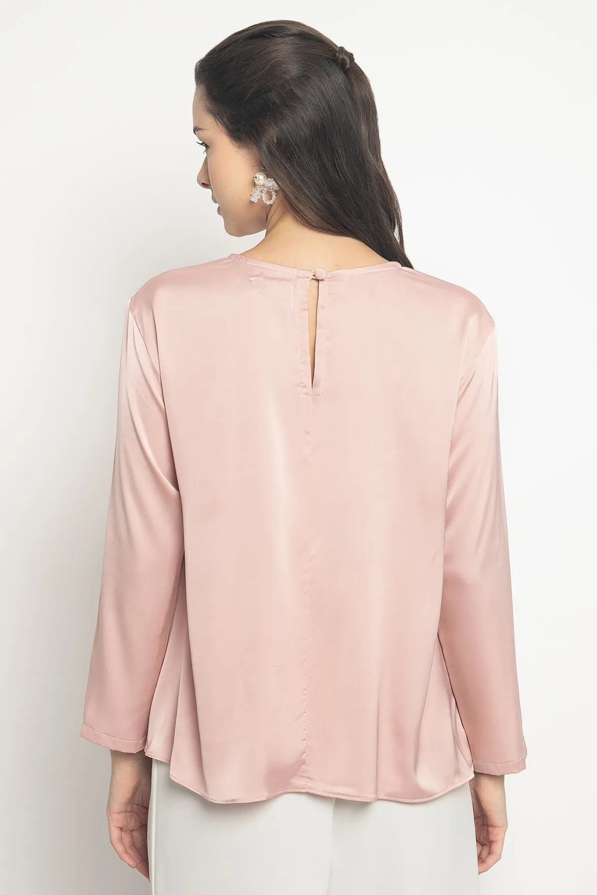 Yara Long Sleeves Inner Top in Pink