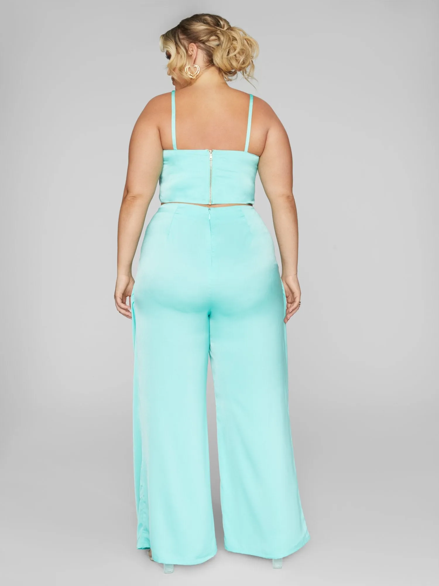 Zenia Satin Crop Top