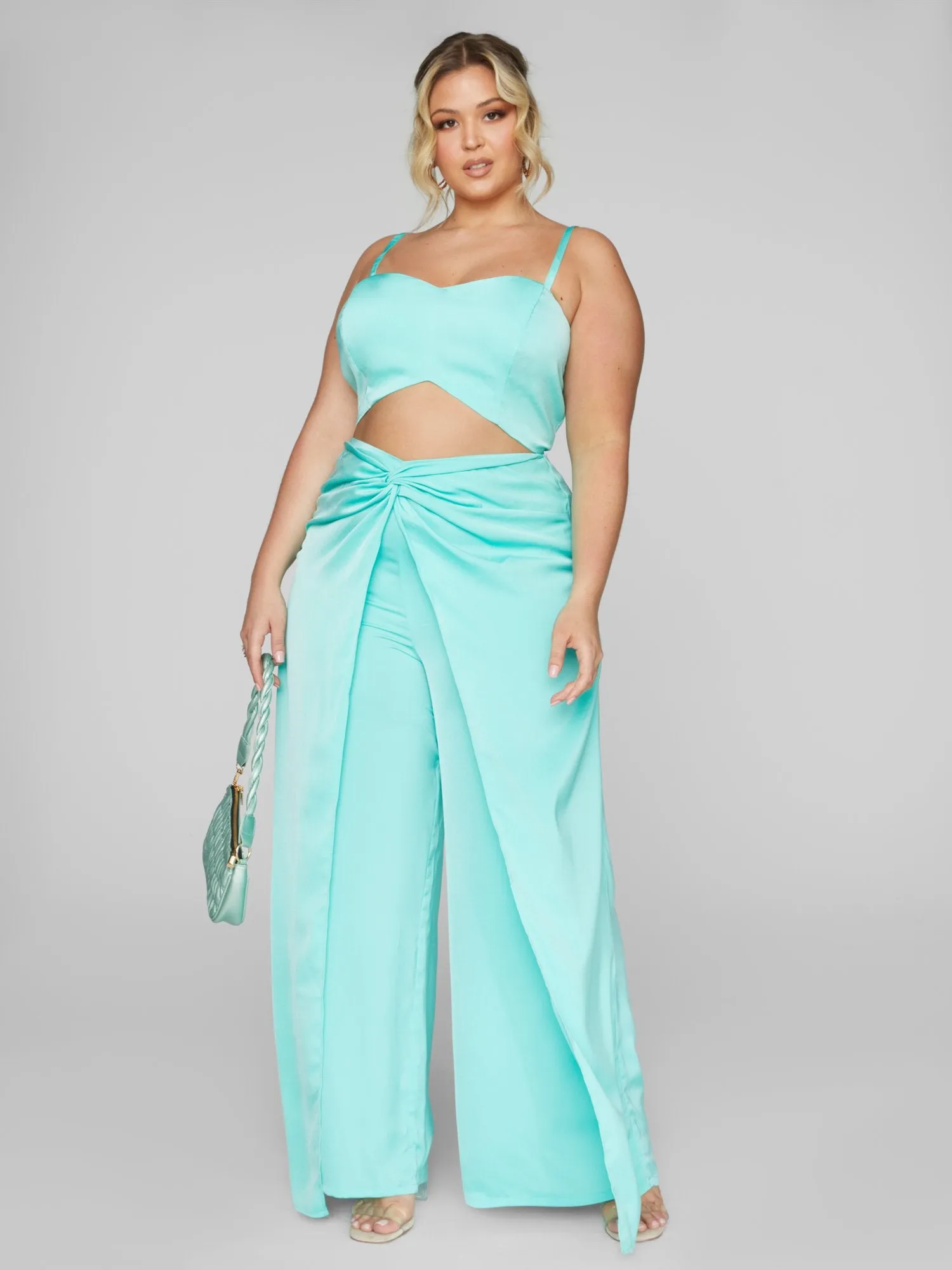 Zenia Satin Crop Top